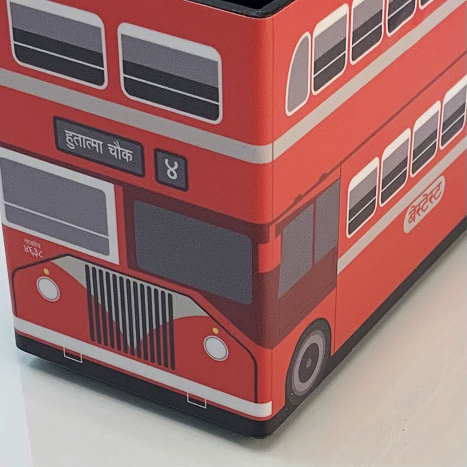 Iconic Best Double Decker Bus Planter Box Home Decor Canvas Wall